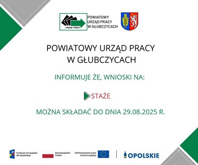 Zdjęcie artykułu Zakończenie naboru wniosków na staże