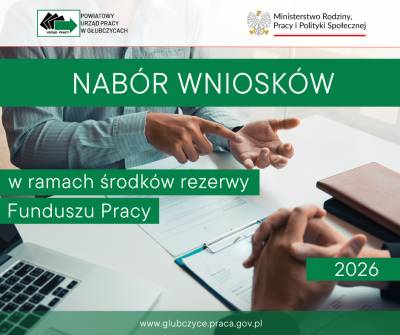 Obrazek dla: Ogłoszenie naboru wniosków w ramach rezerwy Funduszu Pracy